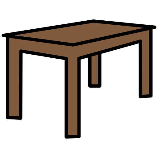 테이블 Generic color lineal-color icon