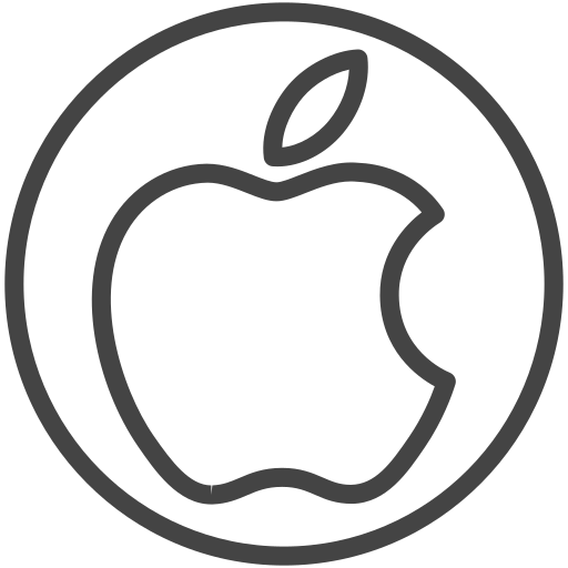 jabłko Generic outline ikona