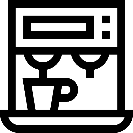 koffiezetapparaat Basic Straight Lineal icoon