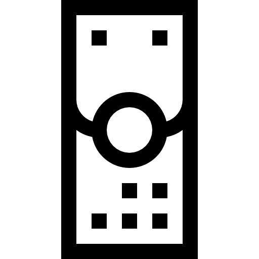 control remoto Basic Straight Lineal icono