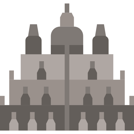 Borobudur Wichai.wi Flat icon