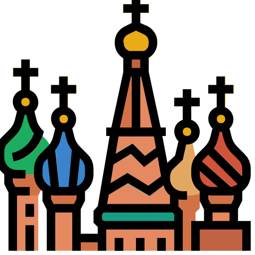 Собор Василия Блаженного Wichai.wi Lineal Color иконка