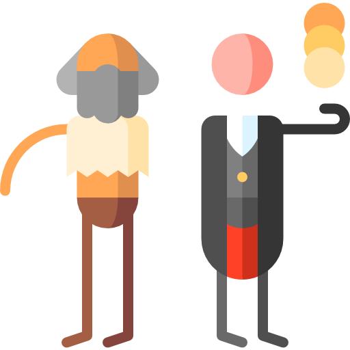 egoismus Puppet Characters Flat icon