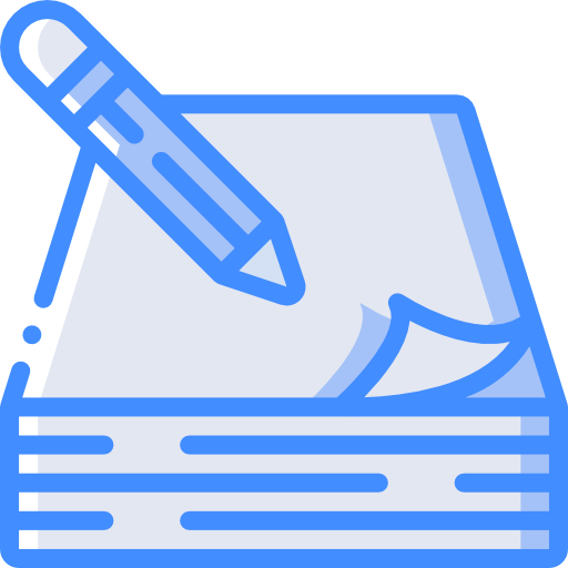 Notes Basic Miscellany Blue icon