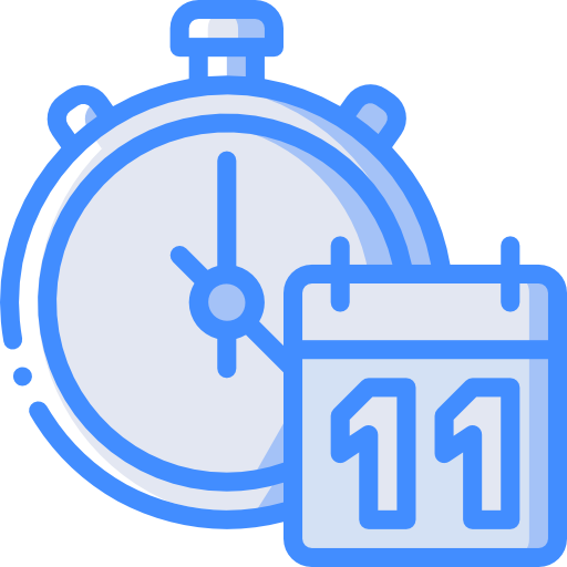 Stopclock Basic Miscellany Blue icon