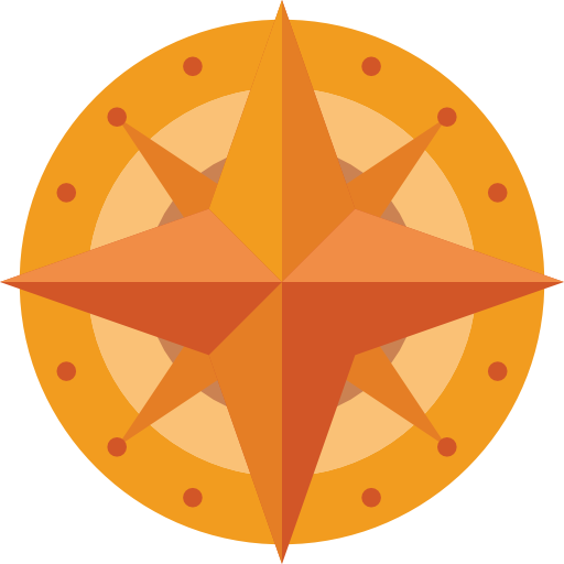 brújula Basic Miscellany Flat icono