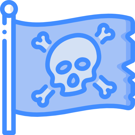 piratenflagge Basic Miscellany Blue icon