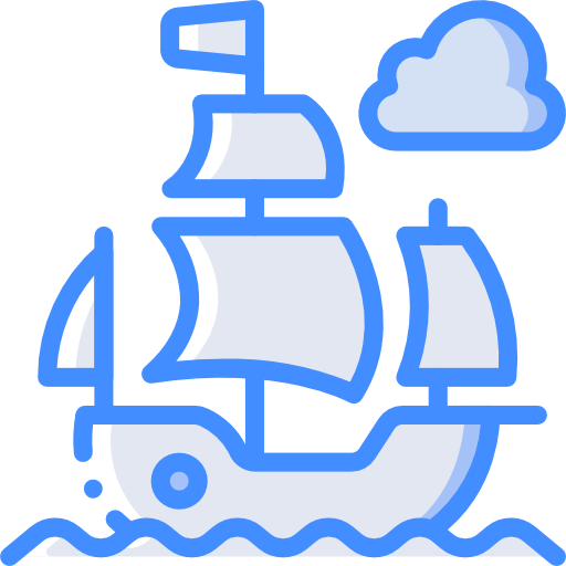 Пиратский корабль Basic Miscellany Blue иконка