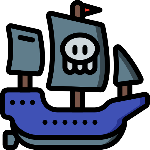Pirate ship Basic Miscellany Lineal Color icon