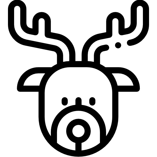 Северный олень Detailed Rounded Lineal иконка