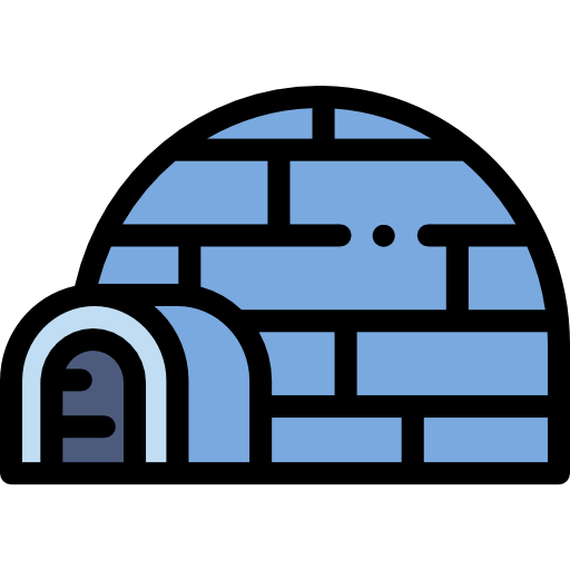 Igloo Detailed Rounded Lineal color icon