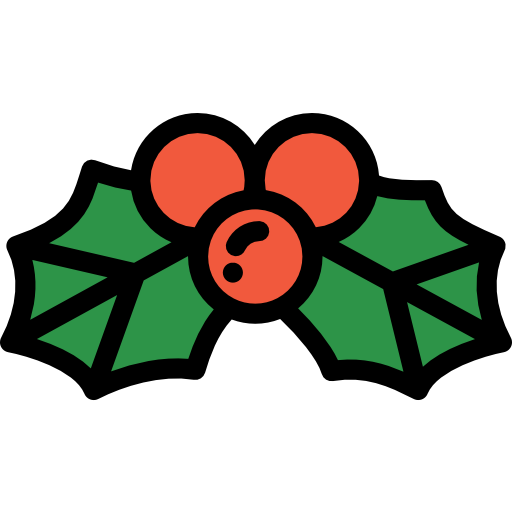 Mistletoe Detailed Rounded Lineal color icon