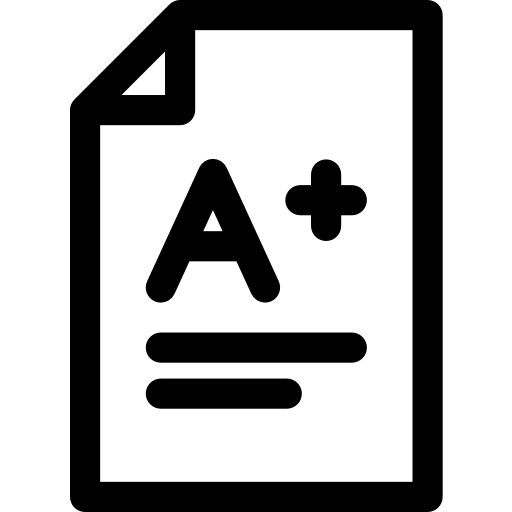 egzamin Basic Rounded Lineal ikona