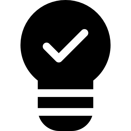 bulbo Basic Rounded Filled icono