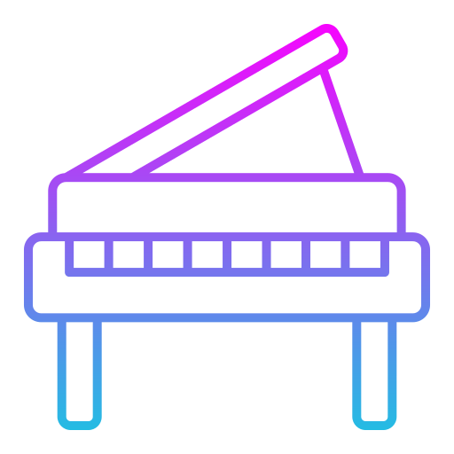 piano Generic gradient outline icoon