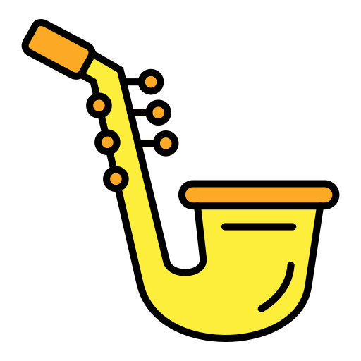 saxofón Generic color lineal-color icono