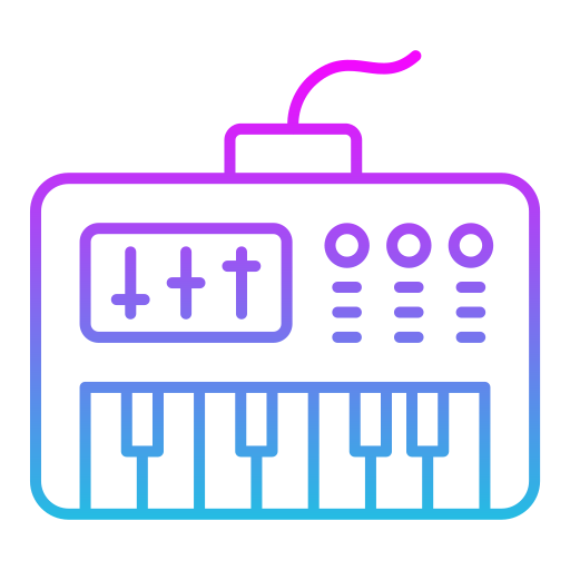 Synthesizer Generic gradient outline icon