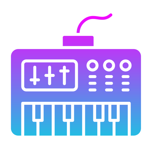 Synthesizer Generic gradient fill icon