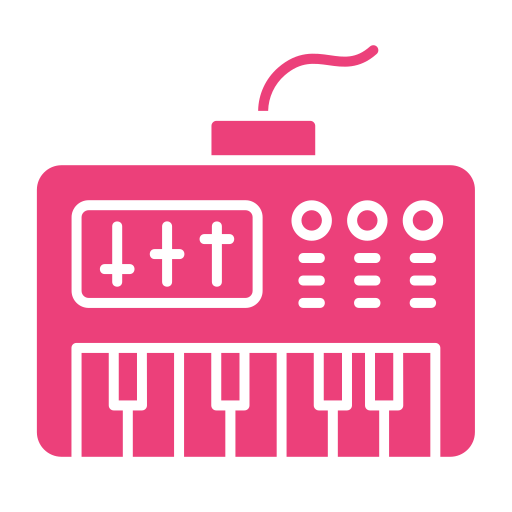 Synthesizer Generic color fill icon