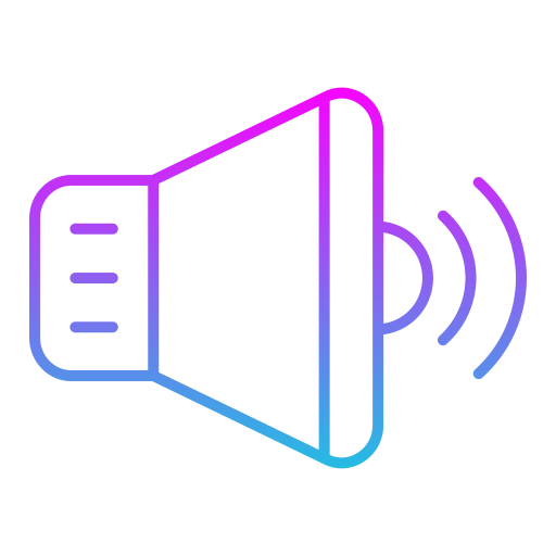 audio Generic gradient outline icoon