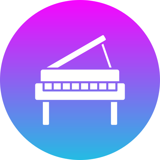 piano Generic gradient fill icoon