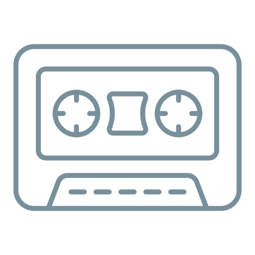 Cassette Generic color outline icon