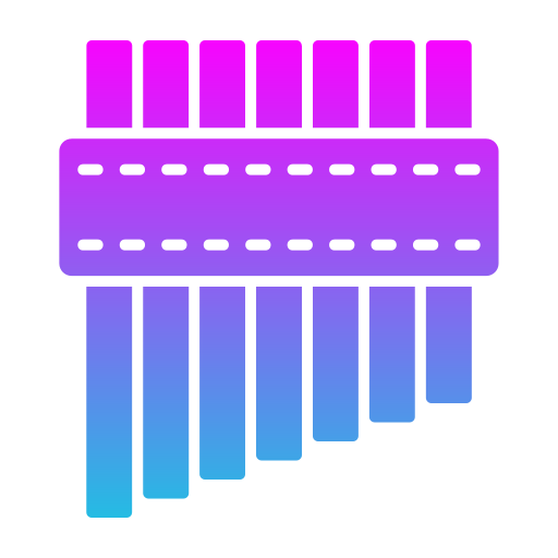 Pan flute Generic gradient fill icon