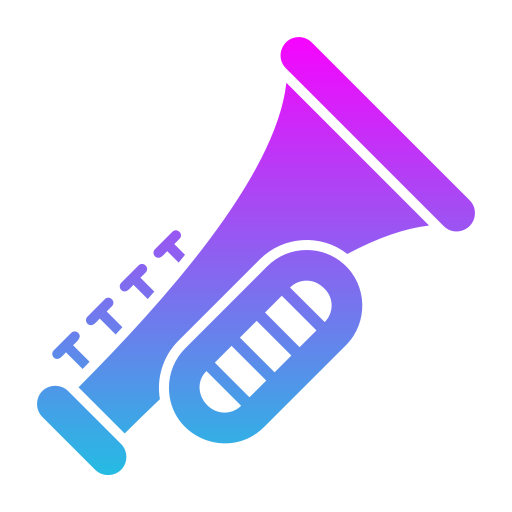 Trumpet Generic gradient fill icon