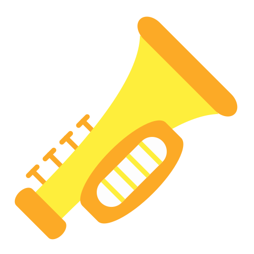 trompeta Generic color fill icono