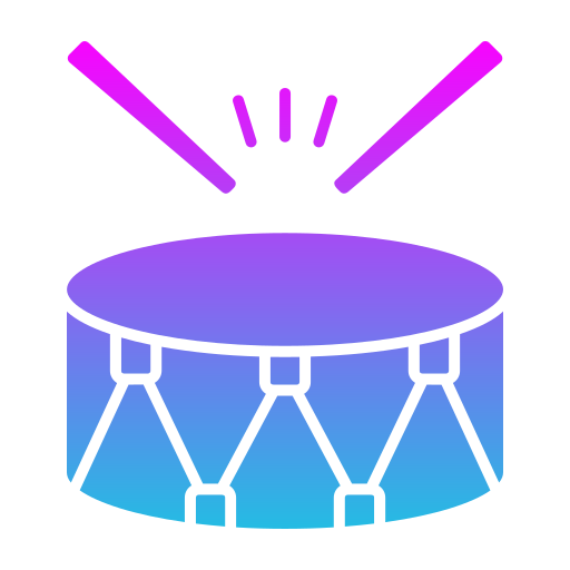 Drum Generic gradient fill icon