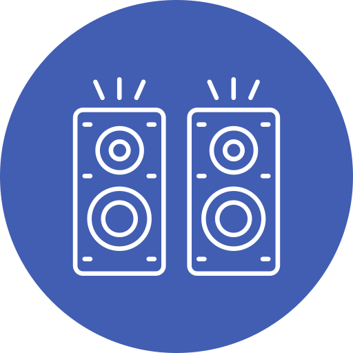 Loudspeaker Generic color fill icon