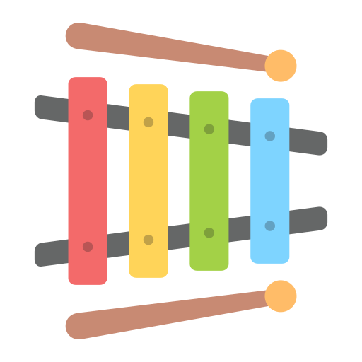 ksylofon Generic color fill ikona