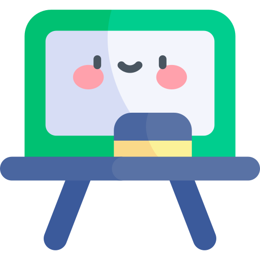 whiteboard Kawaii Flat icon