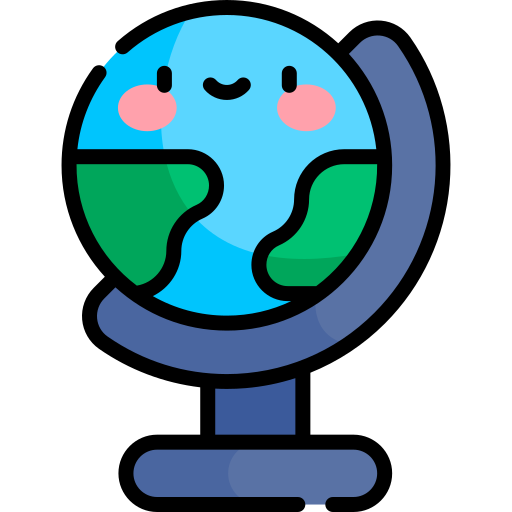 Globe Kawaii Lineal color icon
