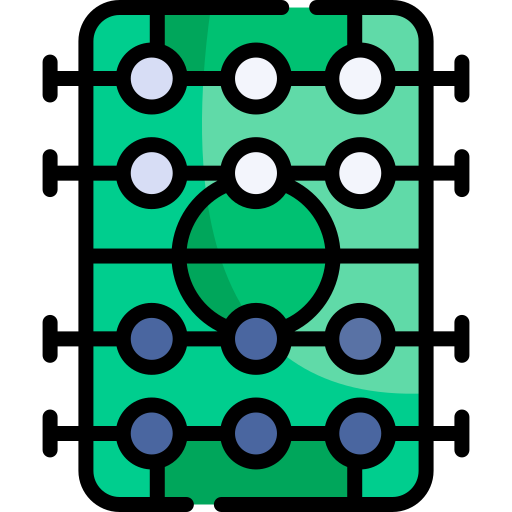calcio balilla Kawaii Lineal color icona