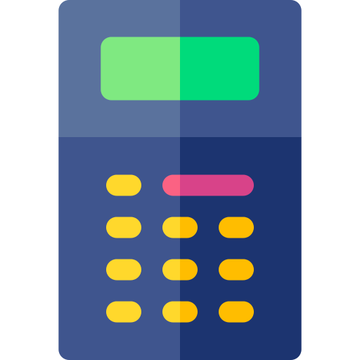 Calculator Basic Rounded Flat icon