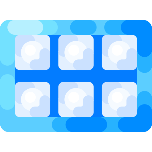 Ice cubes Special Shine Flat icon