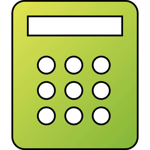 calculadora Generic gradient lineal-color Ícone