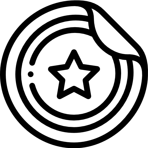 バッジ Detailed Rounded Lineal icon