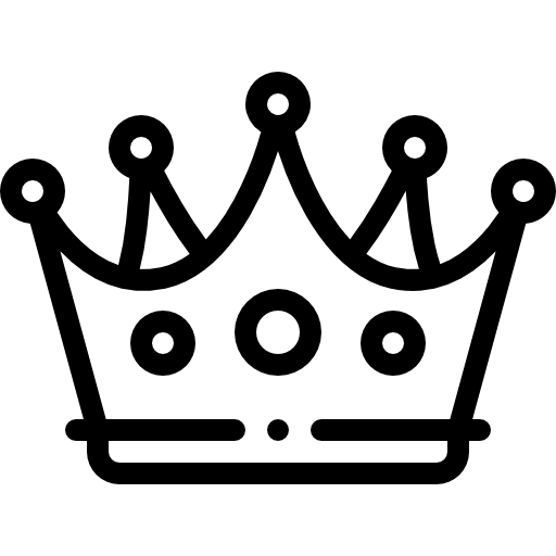 korona Detailed Rounded Lineal ikona