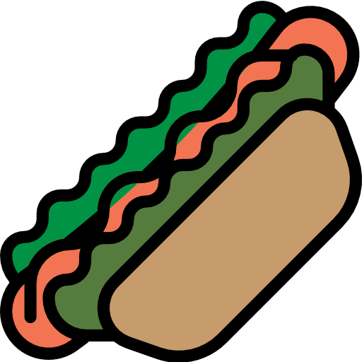hotdog Pause08 Lineal Color icon