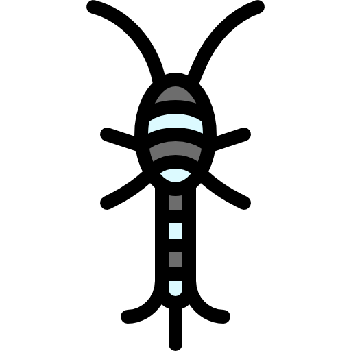 srebrna rybka Detailed Rounded Lineal color ikona