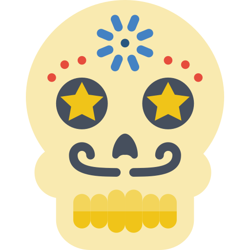 crâne mexicain Basic Miscellany Flat Icône