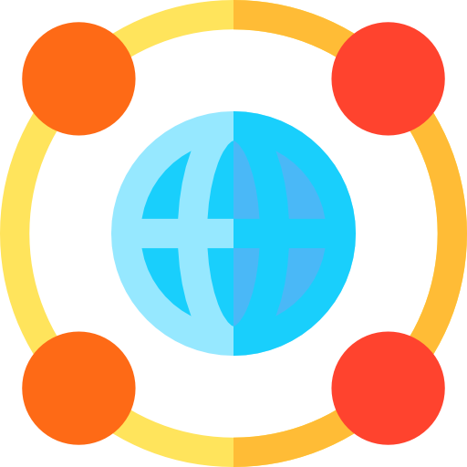 지구 Basic Rounded Flat icon