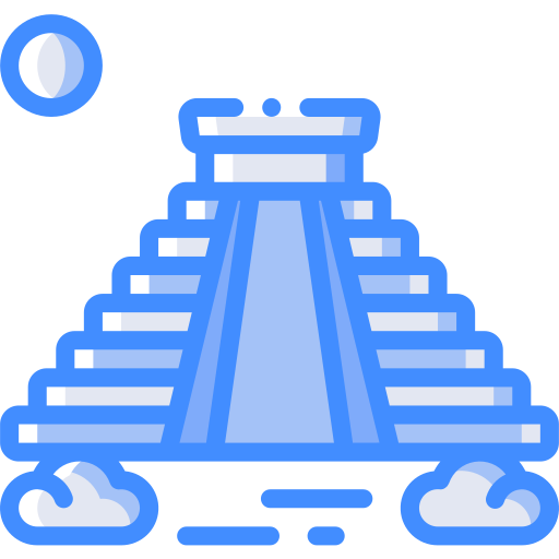 piramide maya Basic Miscellany Blue icona