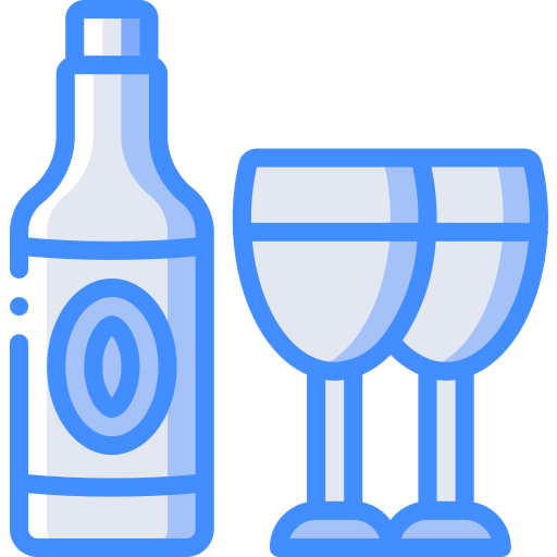 Wine Basic Miscellany Blue icon