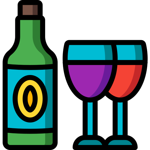 ワイン Basic Miscellany Lineal Color icon