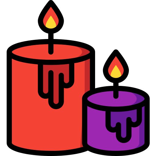 Candles Basic Miscellany Lineal Color icon