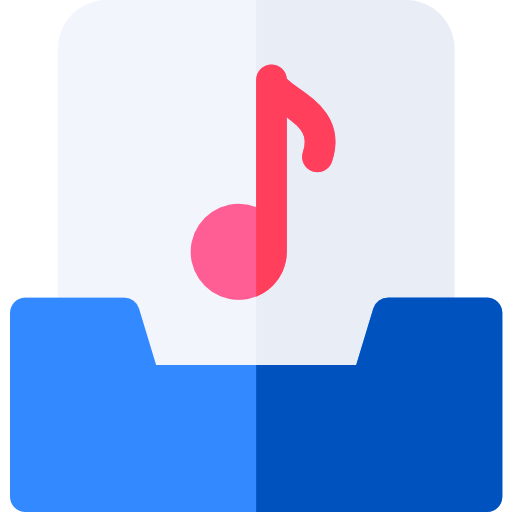 Аудио Basic Rounded Flat иконка