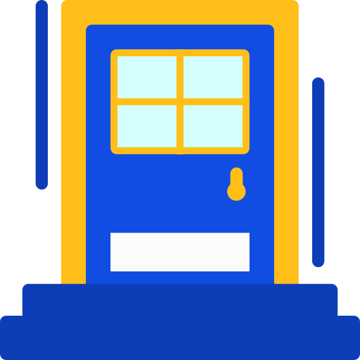 drzwi wejściowe Generic color fill ikona